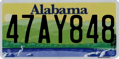 AL license plate 47AY848