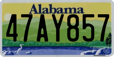 AL license plate 47AY857
