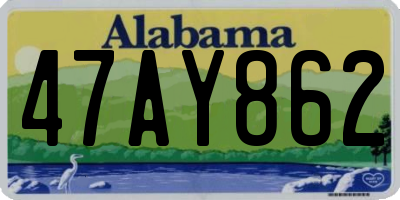 AL license plate 47AY862