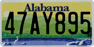 AL license plate 47AY895