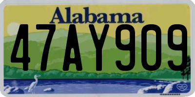 AL license plate 47AY909