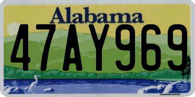 AL license plate 47AY969