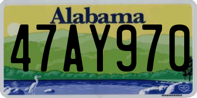 AL license plate 47AY970