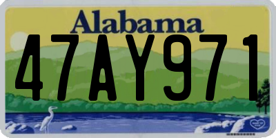AL license plate 47AY971