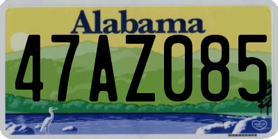 AL license plate 47AZ085