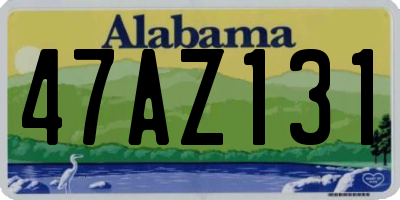 AL license plate 47AZ131