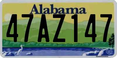 AL license plate 47AZ147