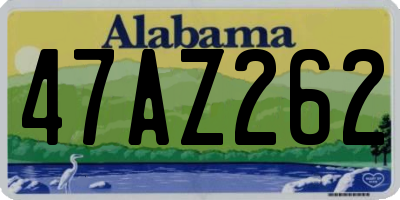 AL license plate 47AZ262