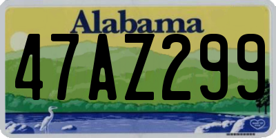 AL license plate 47AZ299