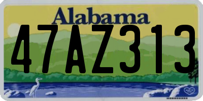 AL license plate 47AZ313