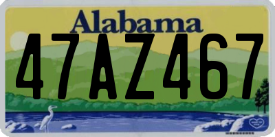 AL license plate 47AZ467