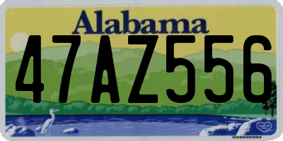 AL license plate 47AZ556
