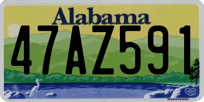 AL license plate 47AZ591