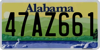 AL license plate 47AZ661