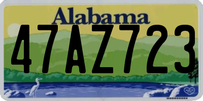 AL license plate 47AZ723