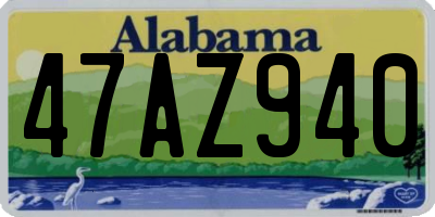 AL license plate 47AZ940