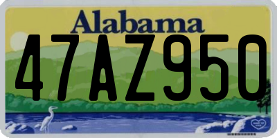 AL license plate 47AZ950