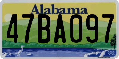 AL license plate 47BA097