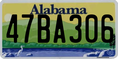 AL license plate 47BA306