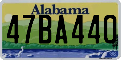 AL license plate 47BA440