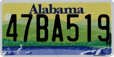 AL license plate 47BA519
