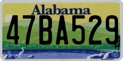 AL license plate 47BA529