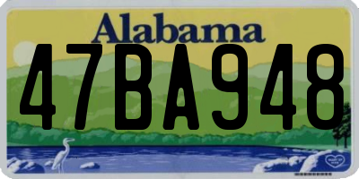 AL license plate 47BA948
