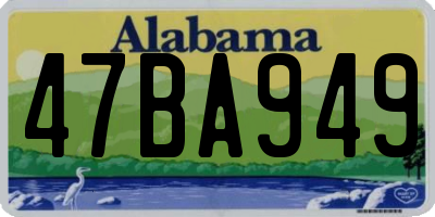 AL license plate 47BA949
