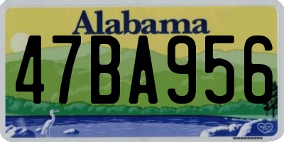 AL license plate 47BA956