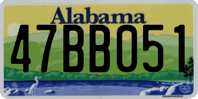 AL license plate 47BB051