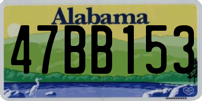 AL license plate 47BB153
