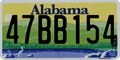 AL license plate 47BB154