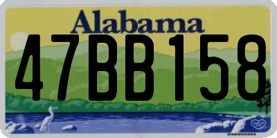AL license plate 47BB158