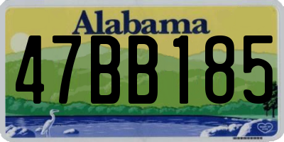 AL license plate 47BB185