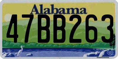 AL license plate 47BB263