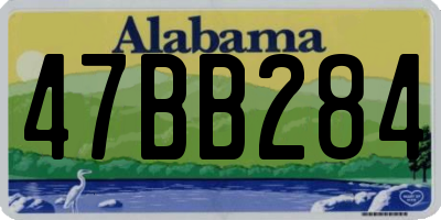 AL license plate 47BB284