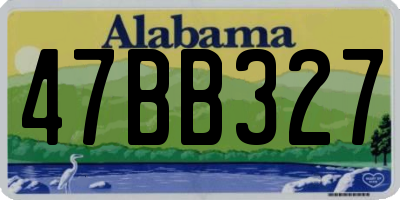 AL license plate 47BB327