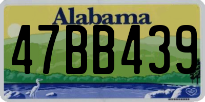 AL license plate 47BB439