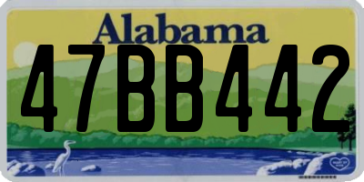 AL license plate 47BB442