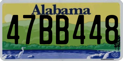 AL license plate 47BB448