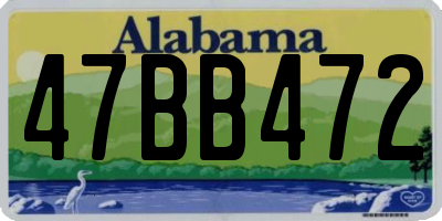 AL license plate 47BB472