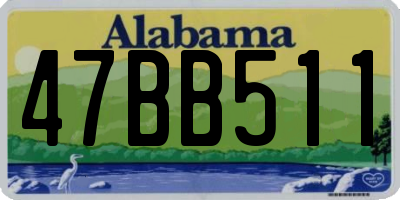 AL license plate 47BB511