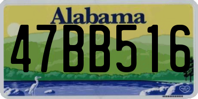 AL license plate 47BB516