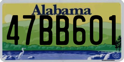 AL license plate 47BB601
