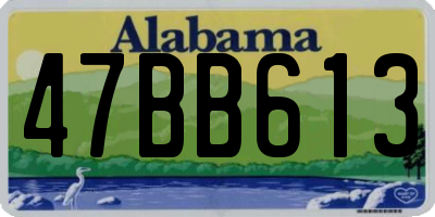 AL license plate 47BB613