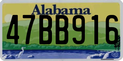 AL license plate 47BB916