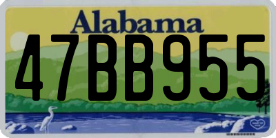 AL license plate 47BB955