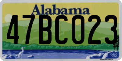 AL license plate 47BC023
