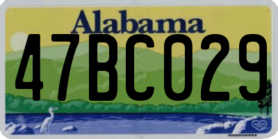 AL license plate 47BC029