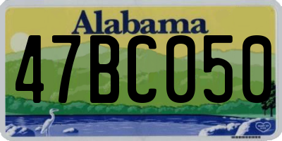 AL license plate 47BC050
